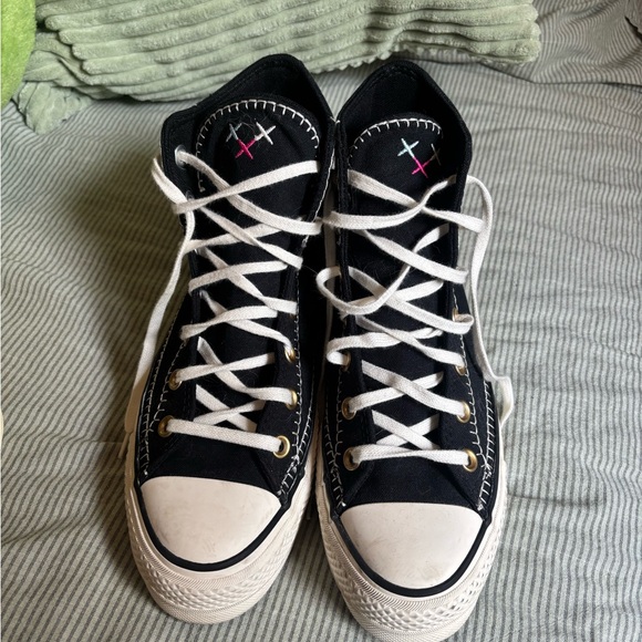 Converse Shoes - Converse Black High-Tops with White Accents